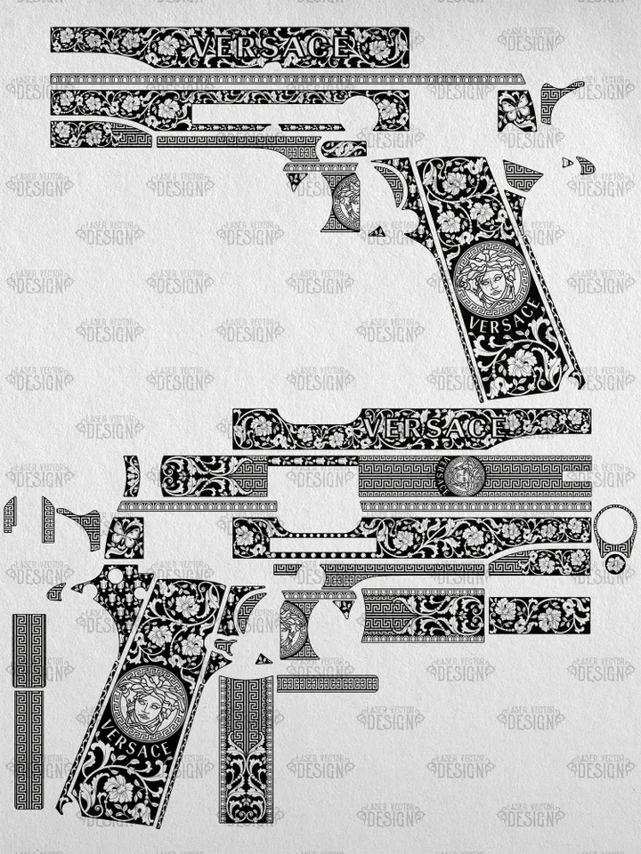 VECTOR DESIGN Colt 1911 government Versace scrollwork