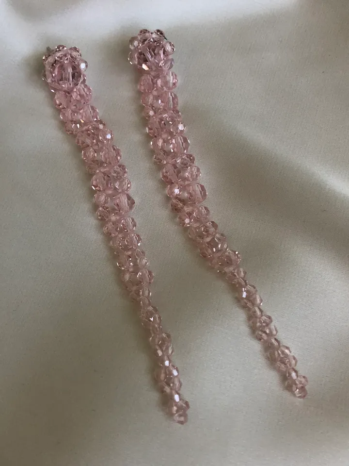 Drip Floral Beaded Earrings