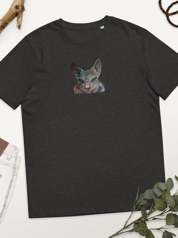 Your cat Unisex organic cotton t-shirt made with my original design,cat lovers gifts