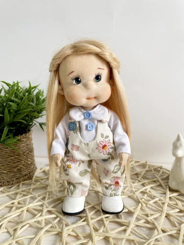 Art Doll Waldorf Doll Inspiration Handmade Textile Doll Birthday Gift for Girl