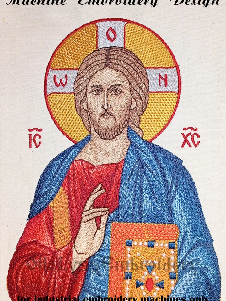 Jesus Christ embroidery design