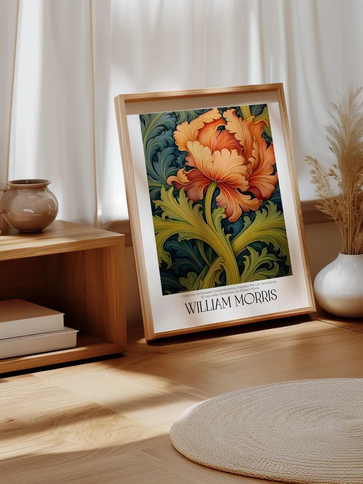 William Morris Wall Art, Vintage Botanical Print, Floral Poster Arts Decor, Digital Download, William Morris Print Digital Download AA11