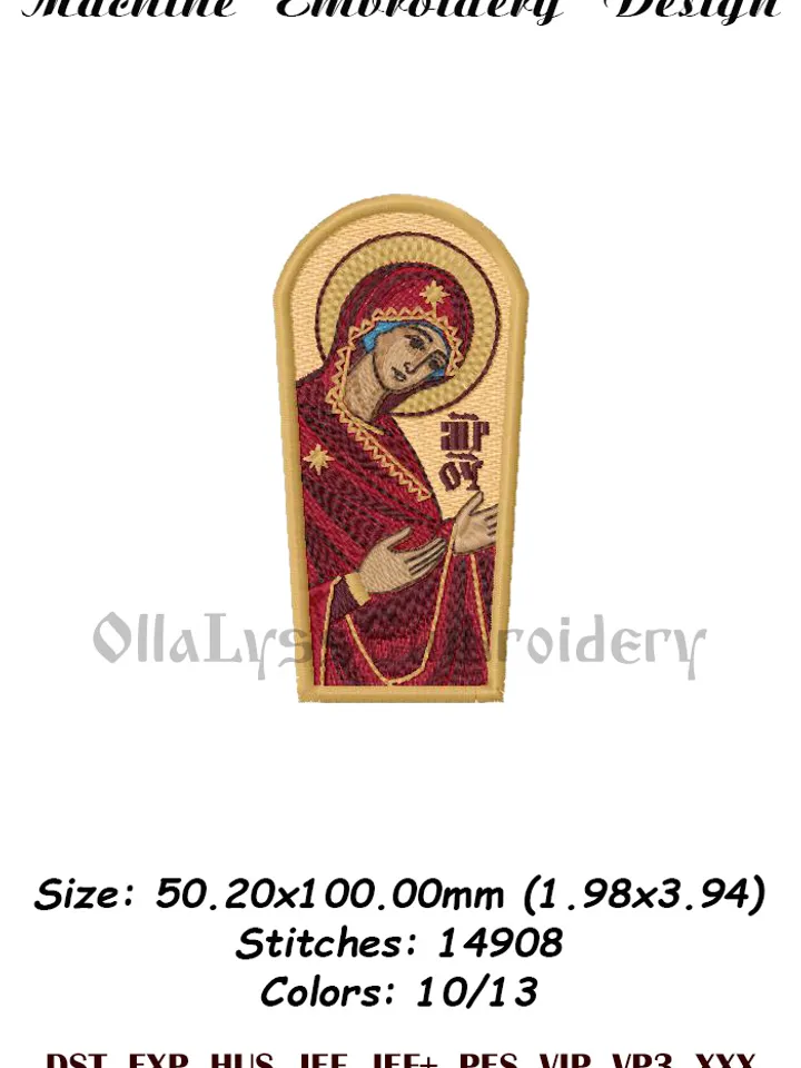 Icons for Mitre 3 embroidery designs