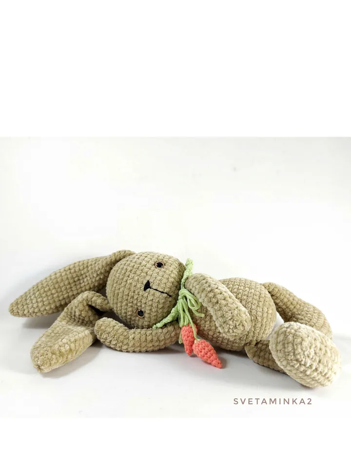 Crochet Bunny Pattern. Crochet Rabbit Pattern. Amigurumi Plush Animal. Digital Download. PDF.