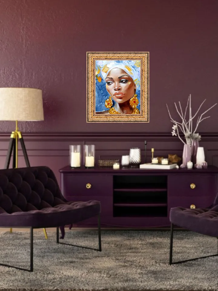 Beautiful Girl Painting Original Art Impasto Oil Painting Canvas Painting