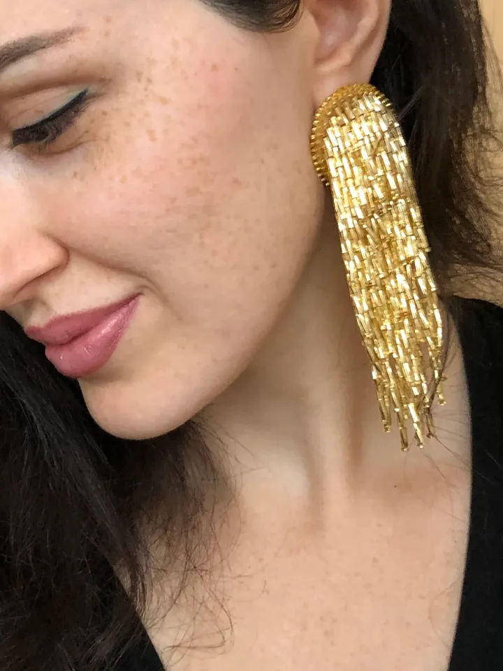 Waterfall Beaded Earrings