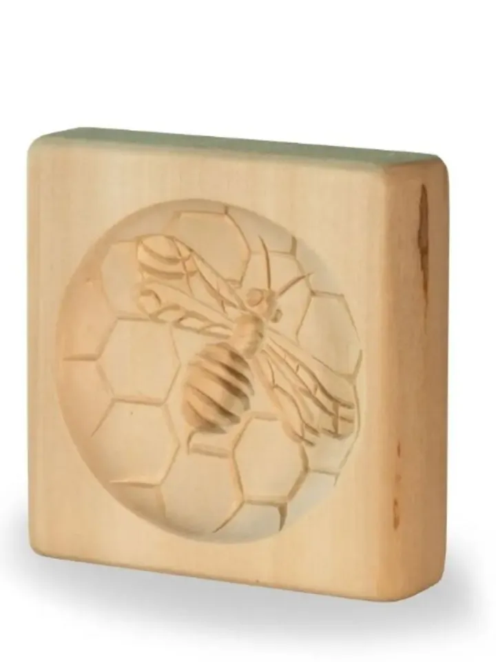 bee Embossed cookie mold, cookie cutter, wooden mold, Wooden stamp stamp for gingerbread cookies springerle stamp