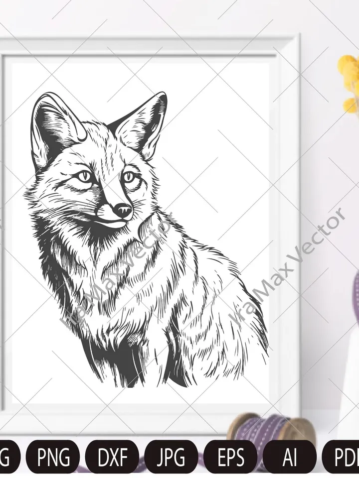 FOX Face svg / Fox Head svg / Fox svg /Fox Mascot svg / Fox Printable / INSTANT DOWNLOAD