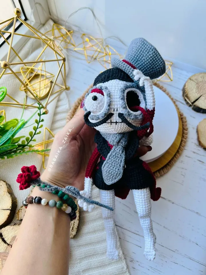 PDF Crochet Mr. Santa Muerte Pattern, Halloween Pattern, Crochet Monster, Doll Crochet Pattern, Skull Doll, Señor Muerte patrón en español