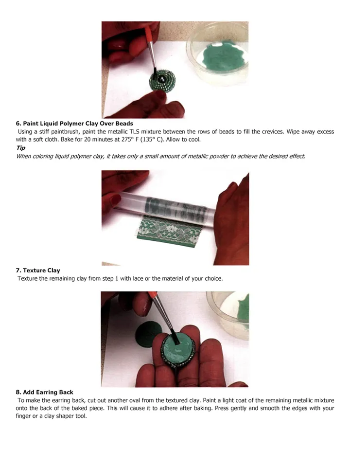 Polymer Clay Jewelry: 20 Projects Plus Techniques for Making Faux Textures, Embbellishments, and More