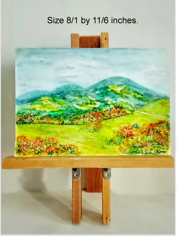 Mount Diablo Painting California Hills Original Art