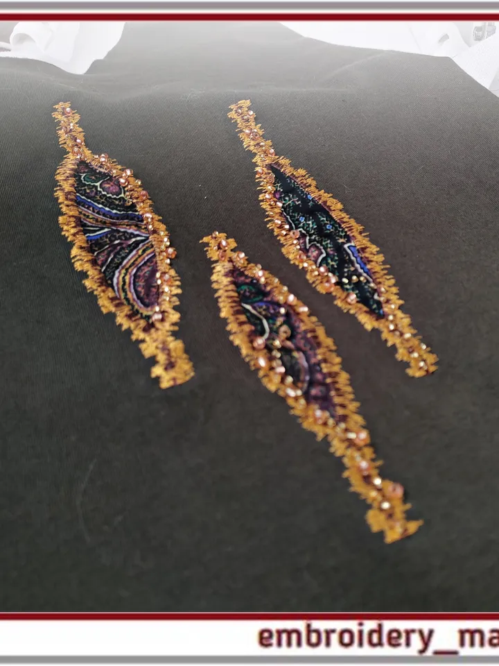 In the hoop Applique in 5 sizes Machine Embroidery Designs by Embroidery Manavi 05