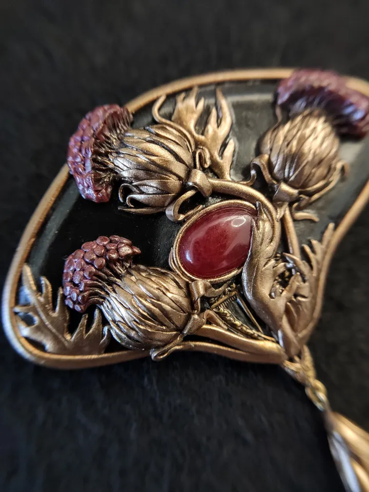 Vintage brooch from Scottish Thistle, Scottish Thistle Flower,Vintage Inspired