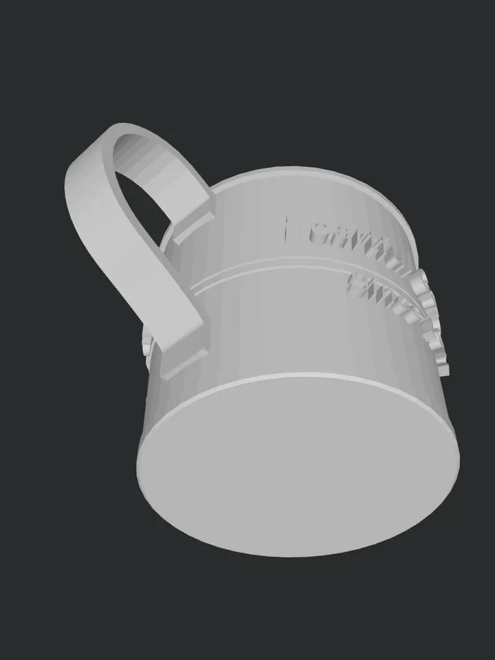 3D MODEL Miniature mug model ready to print