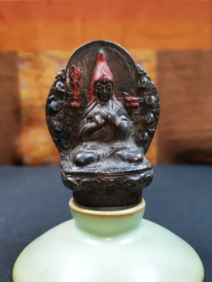 Gandhanra Acient Tibetan Buddhist Statue,Terma,Je Tsongkhapa,Je Rinpoche,Lobsang Zhaba,60 Years Old