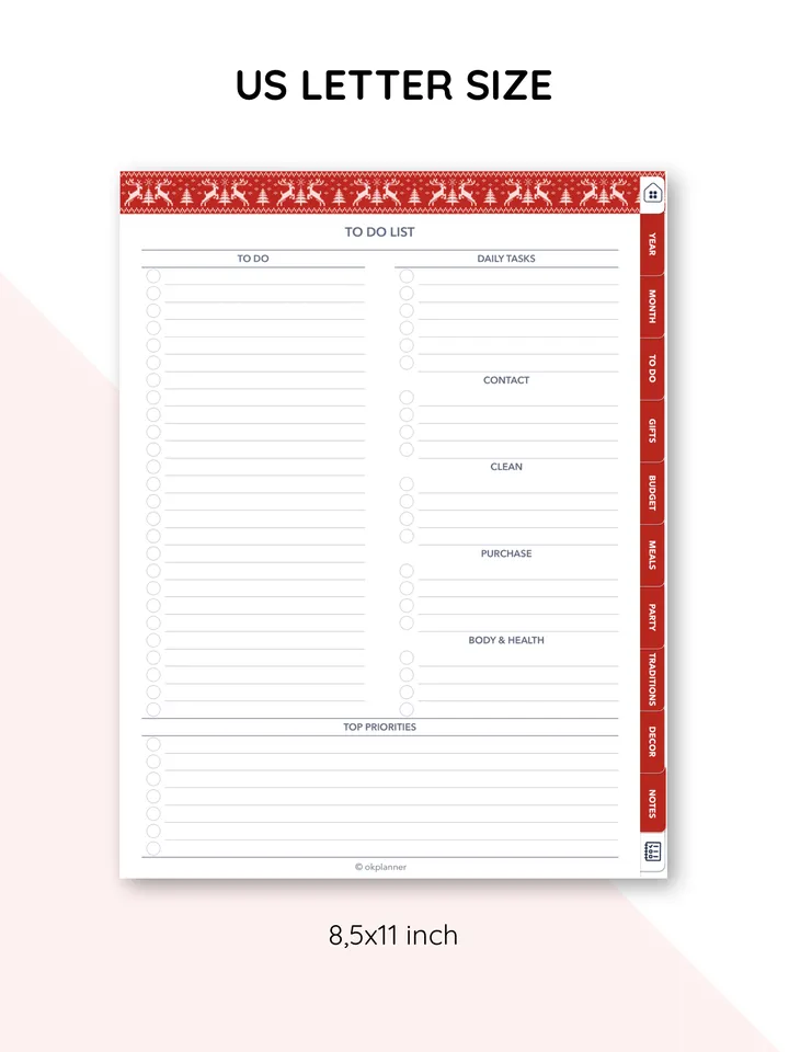 Christmas holiday journal. Christmas budget planner. Holiday binder. Event planner. Holiday planner. Christmas planning