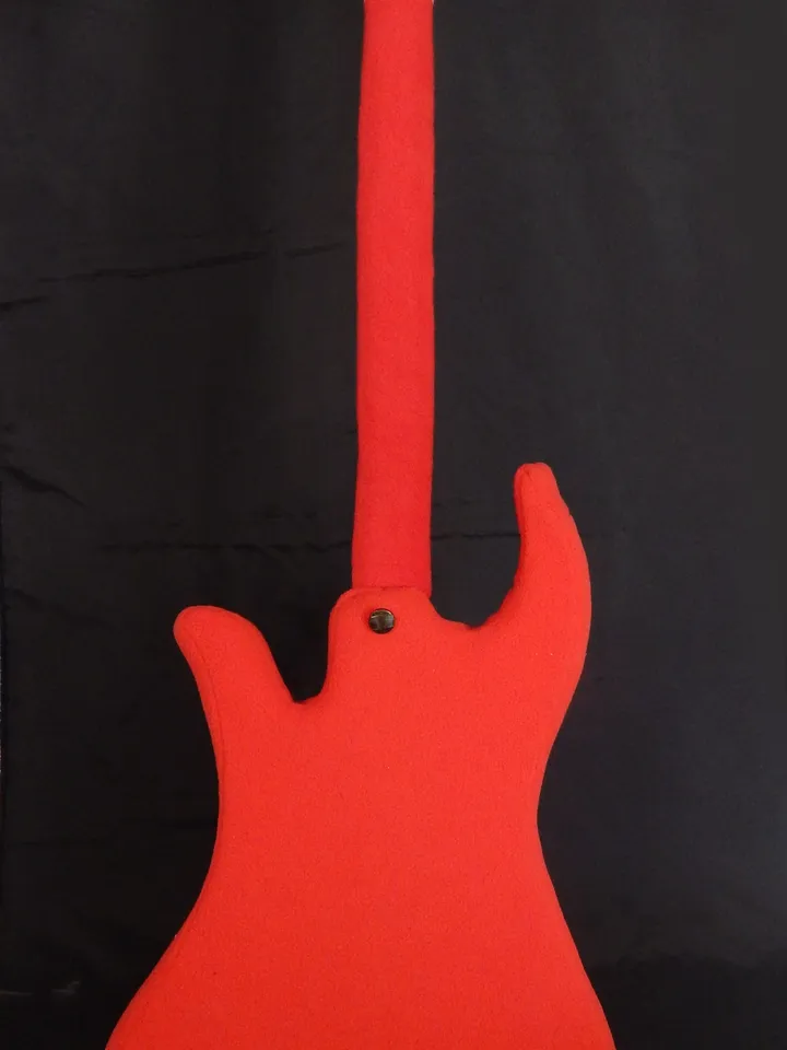 Red plush guitar