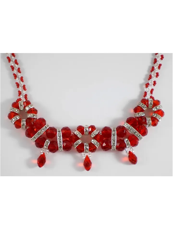 Tutorial "Smile" Necklace, beaded Necklace, Beading Tutorial, Bead weaving
