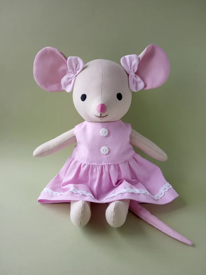 Mouse Doll Sewing Pattern (With Clothes)