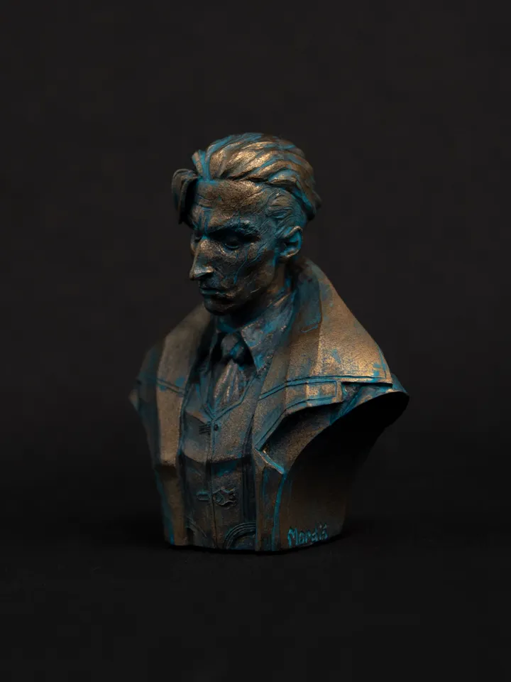 Bust of Silco from "Arcane" (Bronze with a patina)