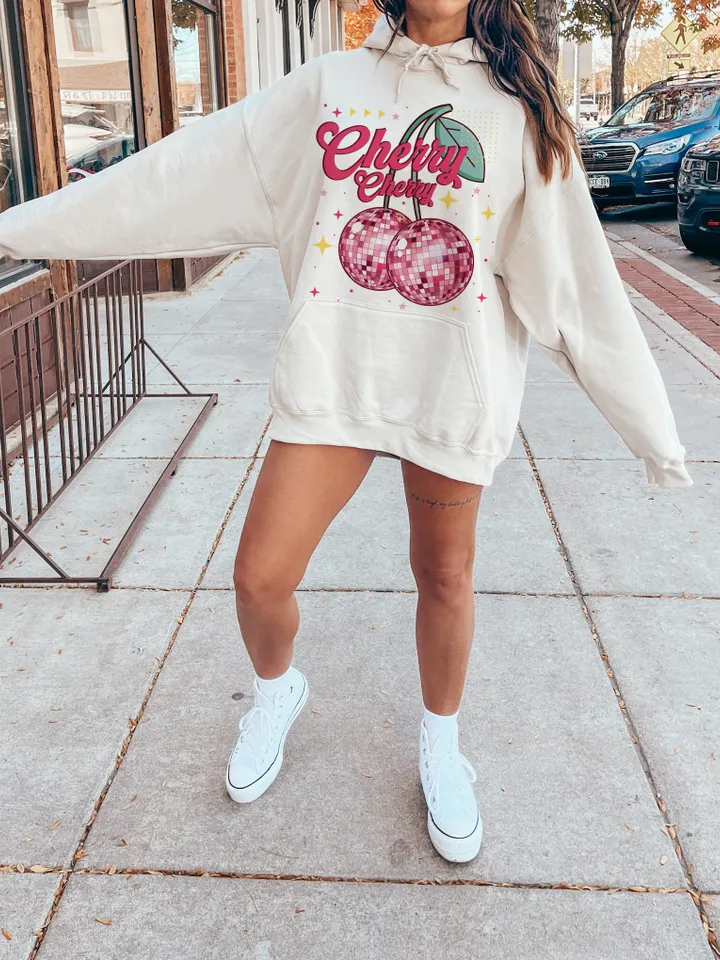 Cherry Cherry Disco Ball, Valentine day png, retro valentine png shirt, Cherry Love png, Disco Ball png, Valentines Day T Shirt Trendy Vday