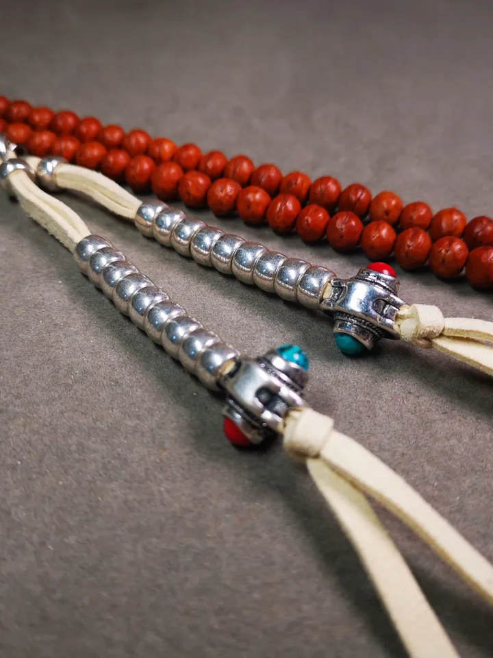 Gandhanra Handmade 5-7mm Tibetan Buddhist Prayer Bead Counters for 8-15mm Mala