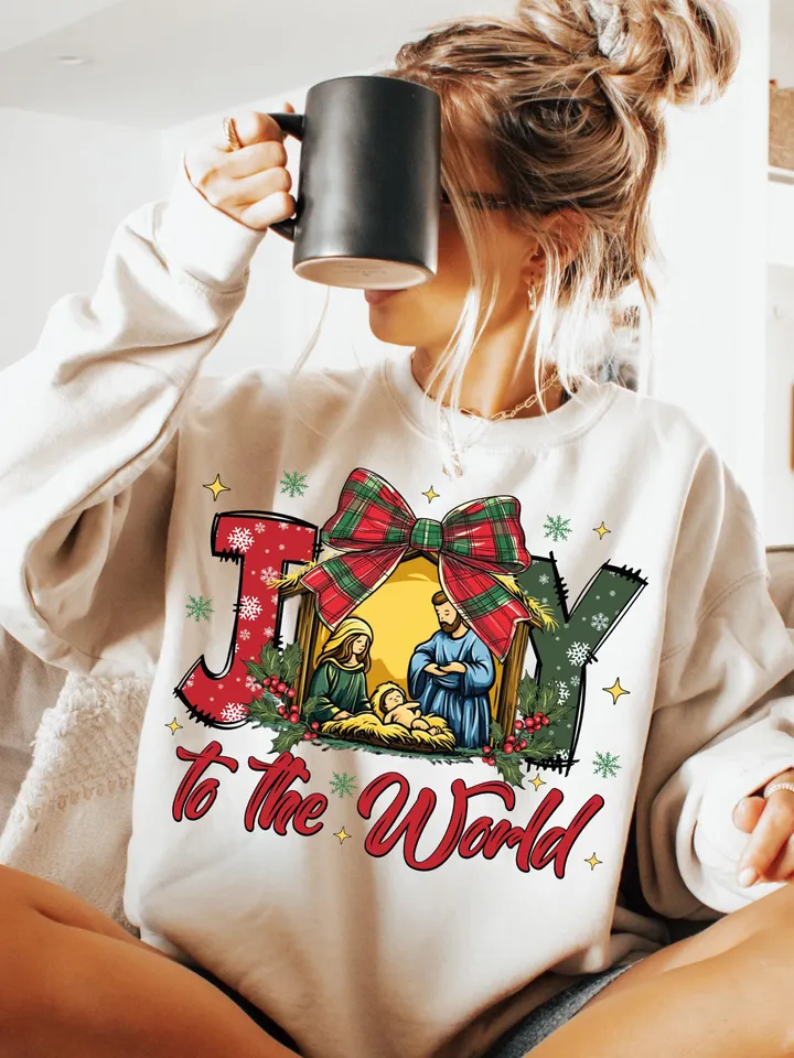 Christian Christmas Png, Joy To The World Png, Coquette Jesus Christmas Png, Baby Jesus Png, Bible Verse Png, Nativity Png, Oh Holy Night