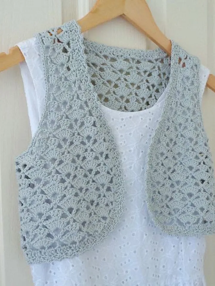Crochet pattern easy vest, summer vest crochet pattern, women waistcoat crochet pattern pdf
