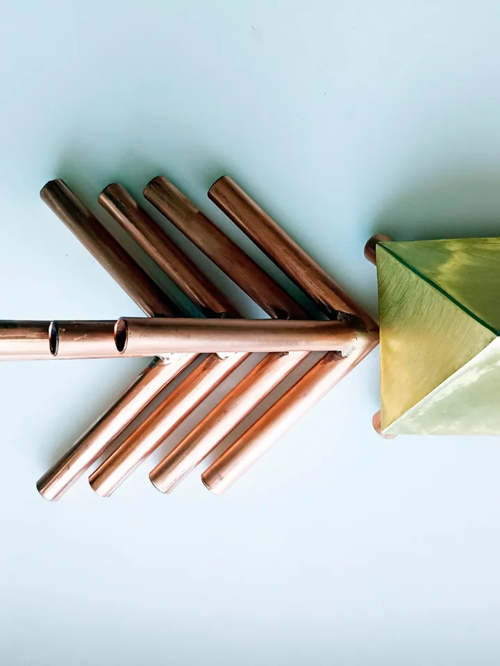 3/8 Inch outer diameter kit Gasu Copper Meditation copper Pyramid corner connector kit Only
