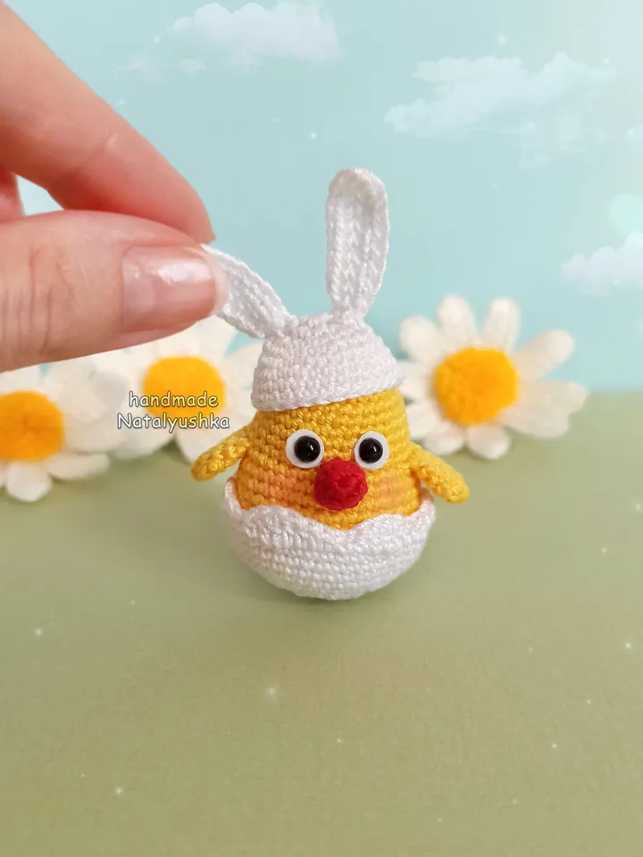 Little Chickens, Crochet toy Chickens, Easter decor, Easter favors, Kawaii.