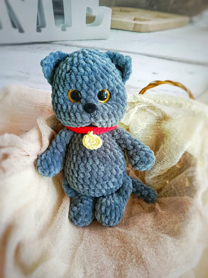 Cat crochet pattern, amigurumi cat, cat toy pattern
