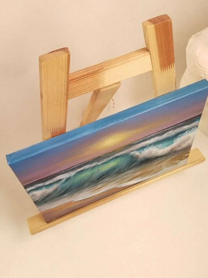 Sunset seascape oil painting