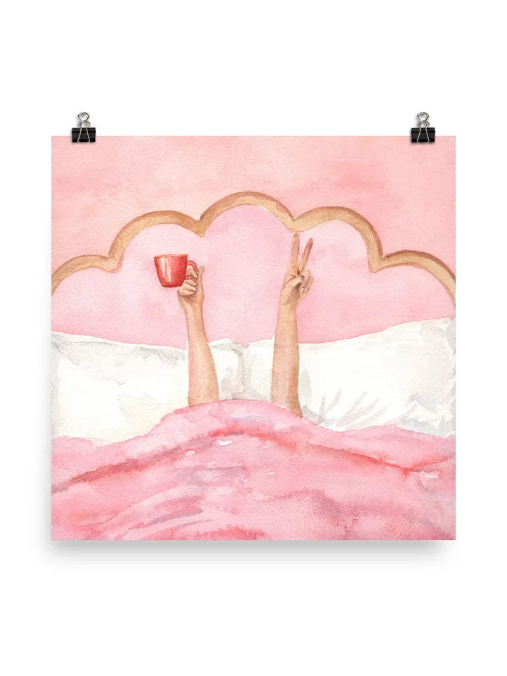 Pink Feminine Room Poster, Watercolor Painting, Girls Room Wall Art, Pink Retro Poster, Teen Prints Girl, Girly Bedroom Art, Pastel Pink Art