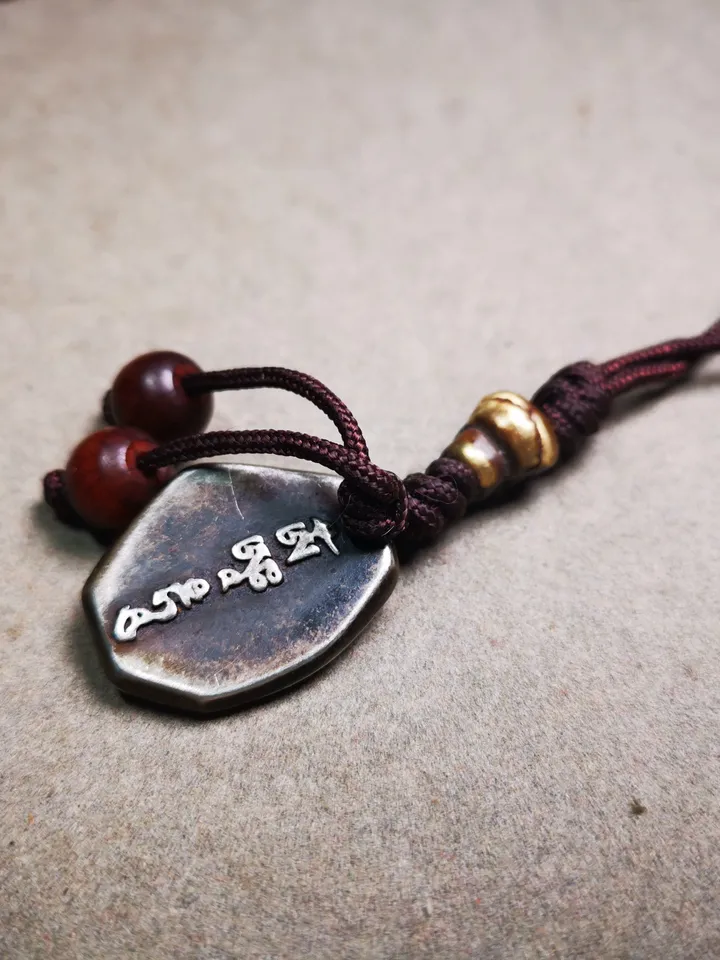Gandhanra Handmade Tibetan Buddhist Amulet,Shri Devi,Drashi Lhamo,Zashi Lhamo Charm Pendant