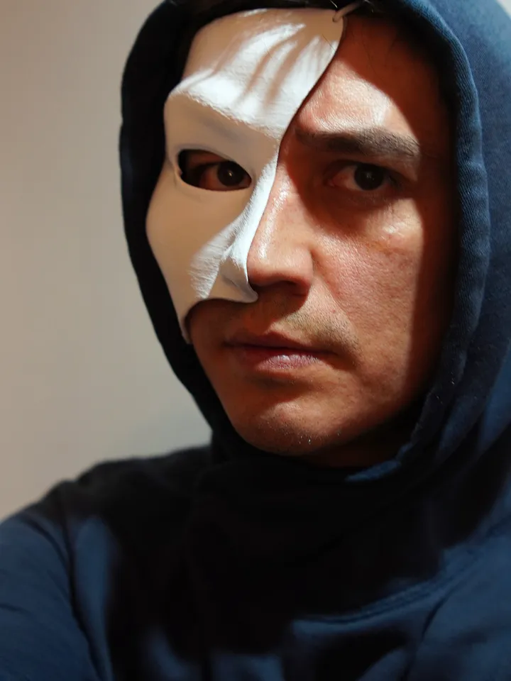 Half Face Phantom of the Opera Mask The Phantom of the Opera mask