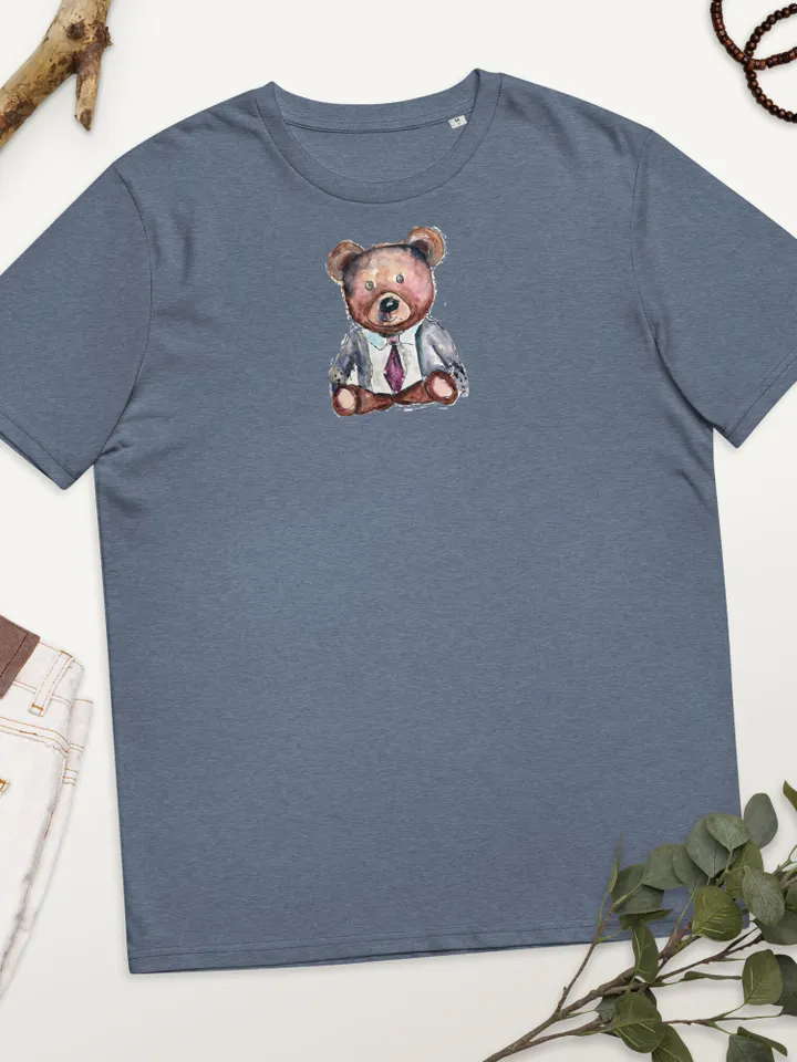 Teddy bear Unisex organic cotton unique design t-shirt