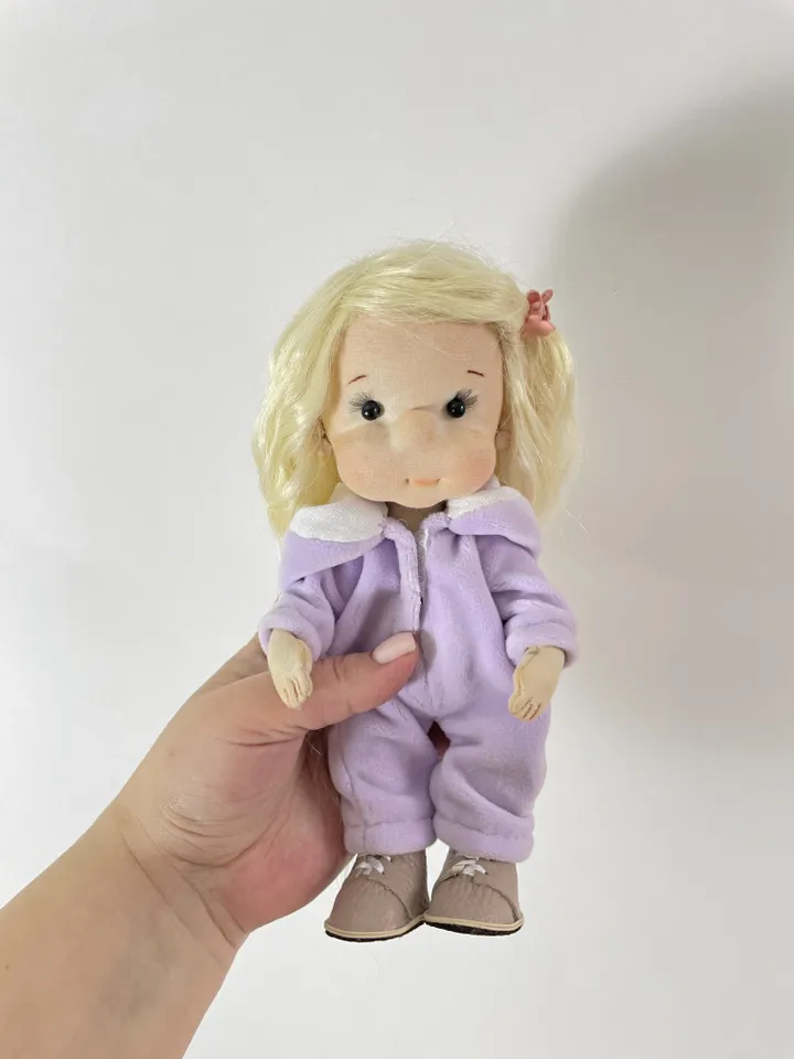 Handmade Textile Doll Art Doll Waldorf Doll Inspiration Birthday Gift for Girl