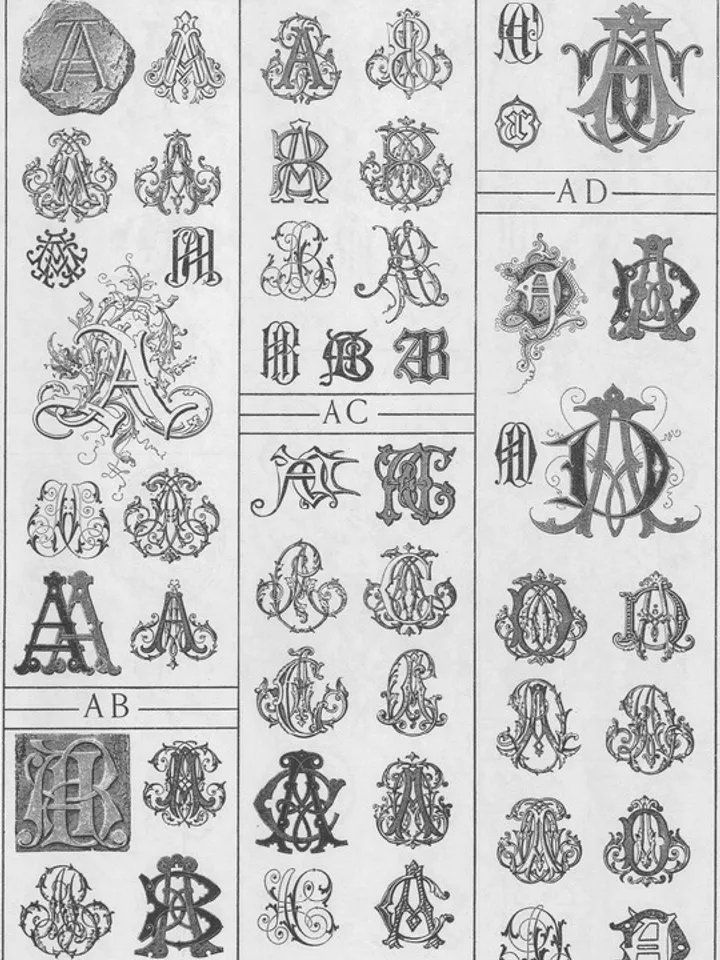 5000 Decorative Monograms for Artists and Craftspeople