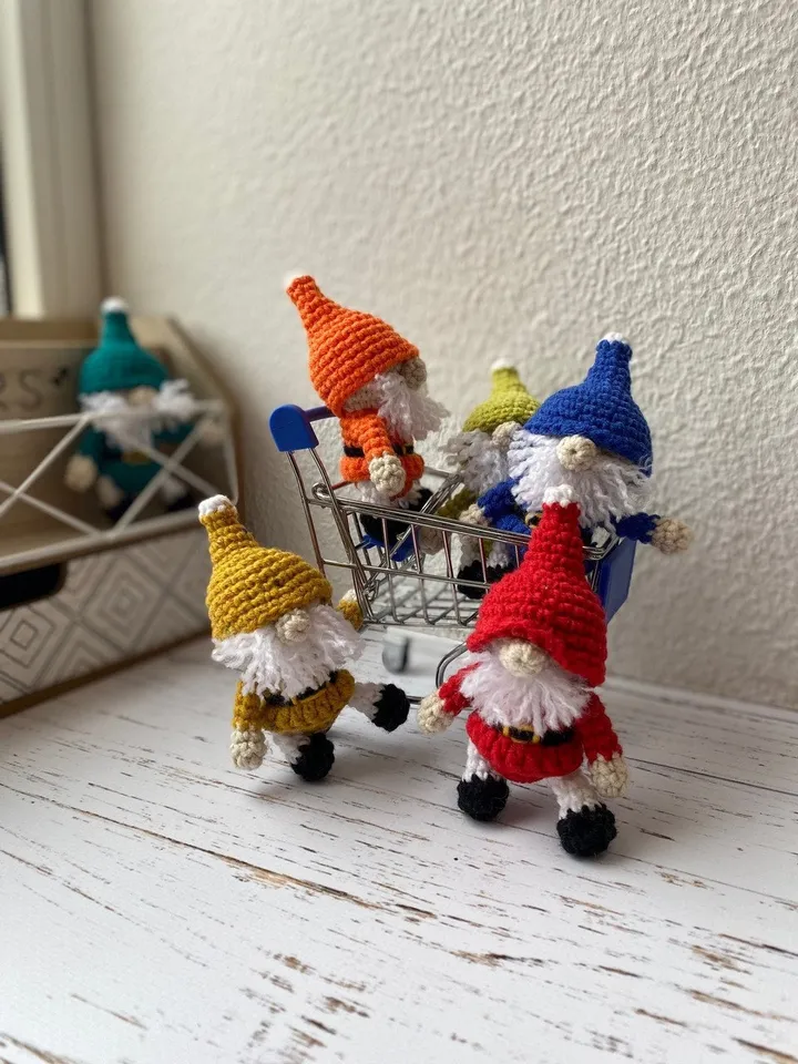 PDF Crochet Pattern Christmas Gnome doll, Amigurumi Gnome Tutorial, Santa Gnome Doll, Christmas ornaments, Christmas Decor. Christmas Doll