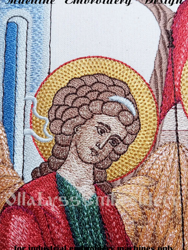 The Holy Trinity embroidery design