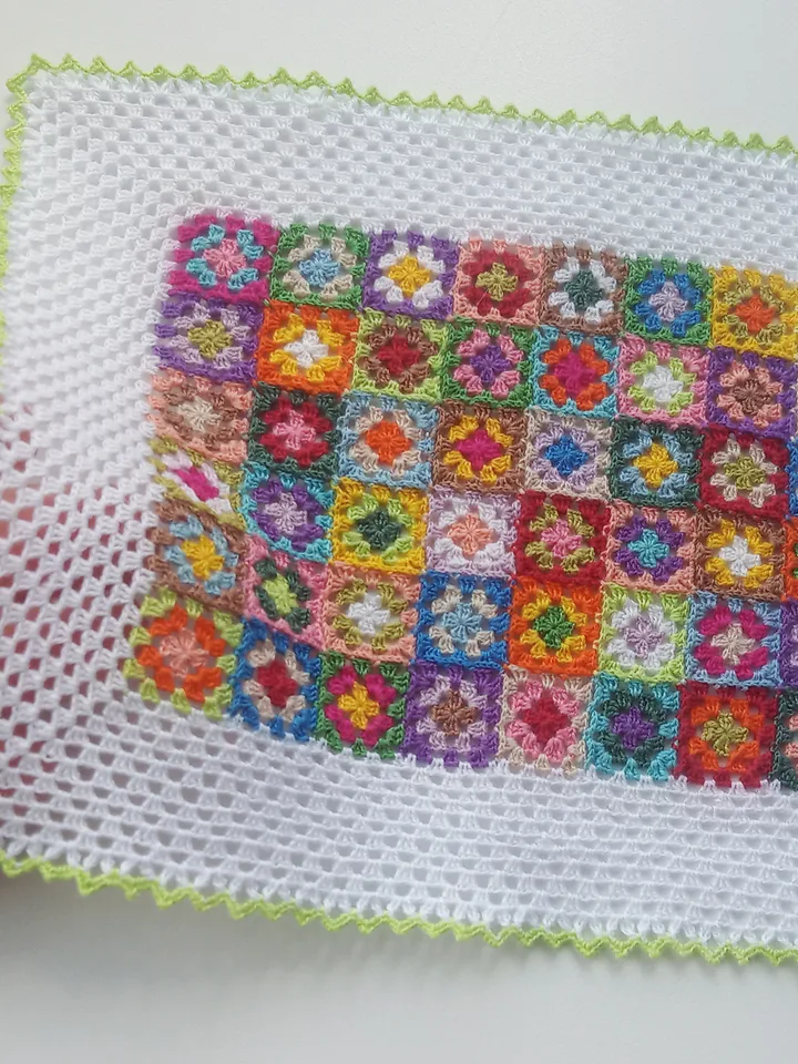 Miniature Patchwork Throw for Dollhouse