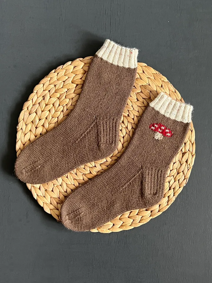 Handmade womens socks | Warm knitted accessory