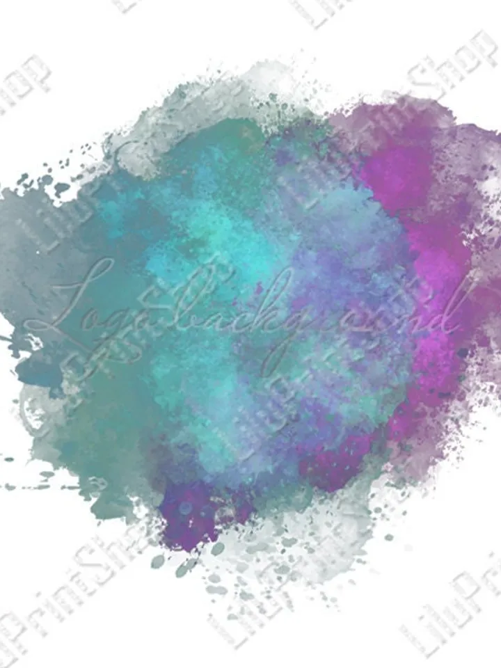 Paint splash clipart Watercolor splash png Purple and Turquoise logo design Paint splatter png Purple blue Logo Background Png sublimation