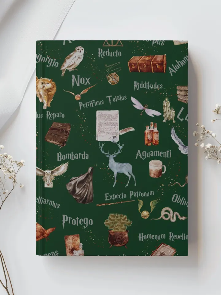 Wizarding World Hardcover Journal, Magic Notebook, Spell Book, Fantasy Diary, Gift, Magic gift Matte Journal