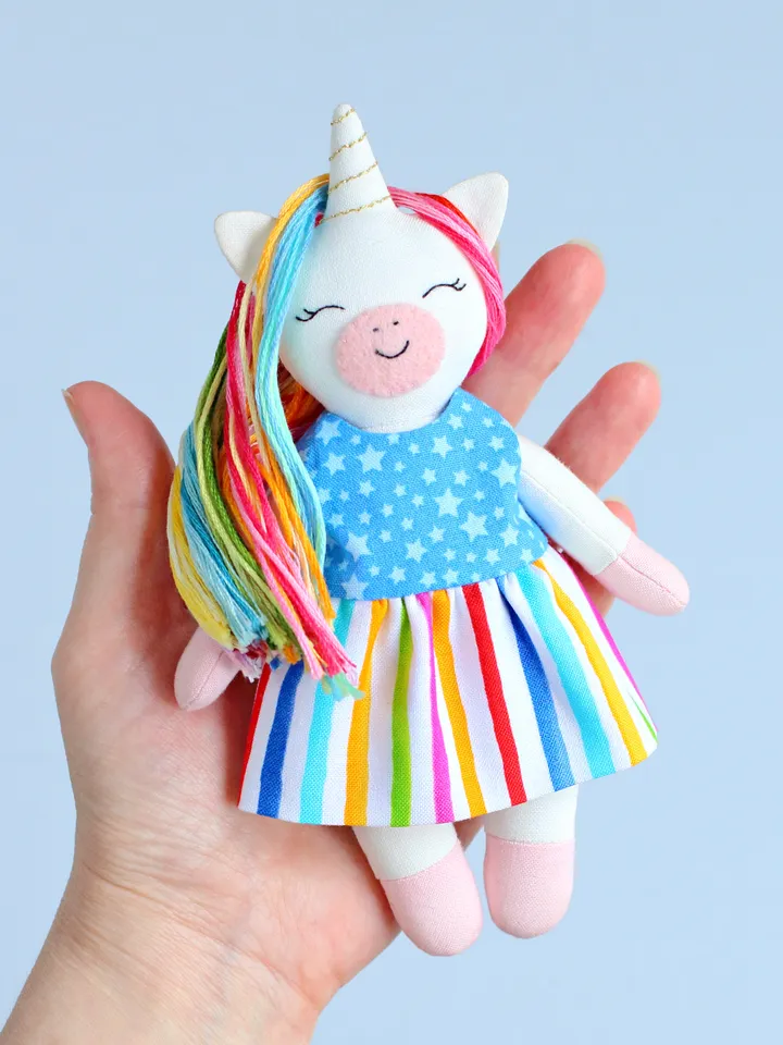 PDF Mini Unicorn Stuffed Animal Sewing Pattern