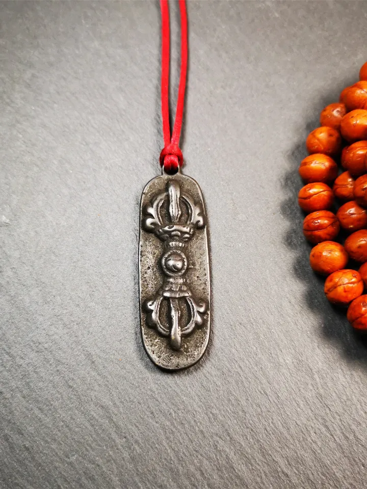 Gandhanra Handmade Tibetan Budhist Amulet,Vajra Dorje, Protective Pendant,1.96&quot;