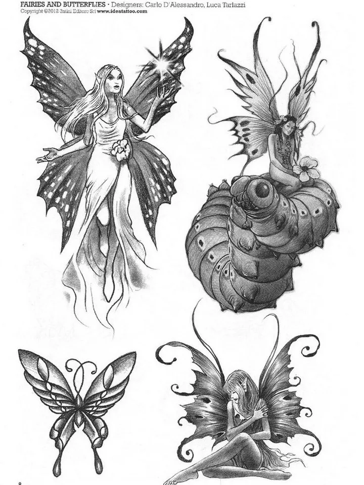 Flowers & Butterflies tattoo