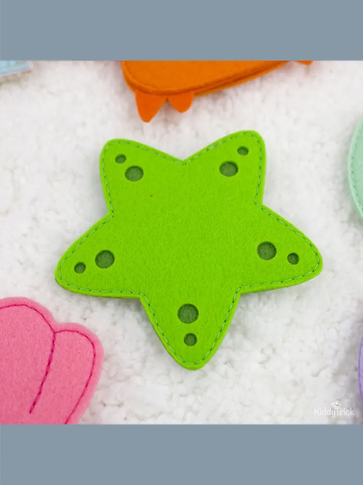 Beach - Felt Busy Book Page - Sewing Pattern