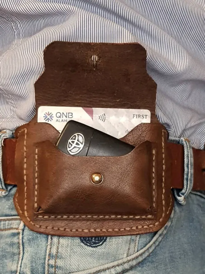Leather Pattern Bundle | Digital Download - Belt Wallet, Card Holder & Key Sheath PDF Templates | DIY Leathercraft easy simple pdf