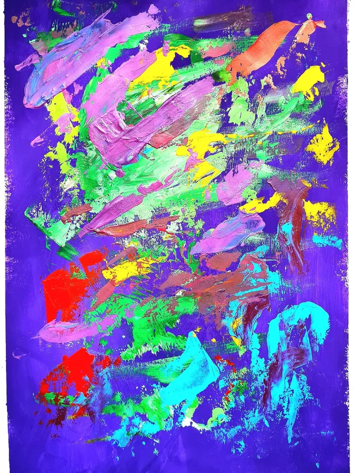 Abstract Blue month